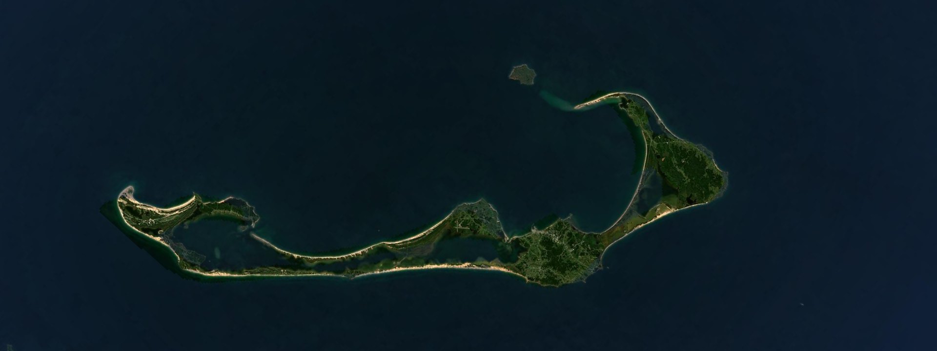 Vue satellite de Les Îles-de-la-Madeleine
