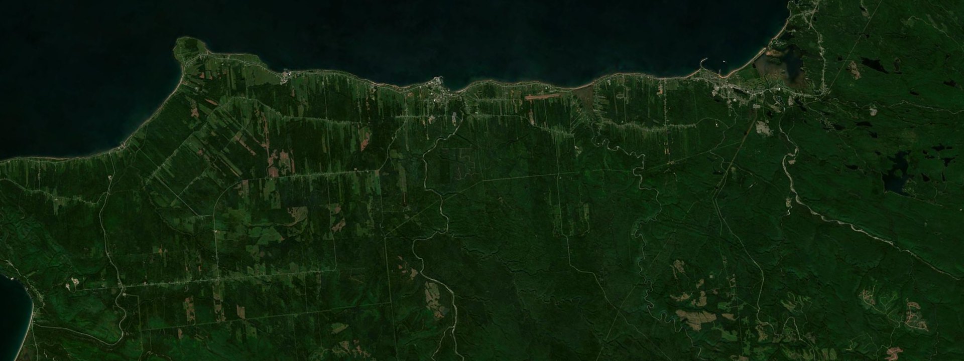 Vue satellite de Grande-Rivière