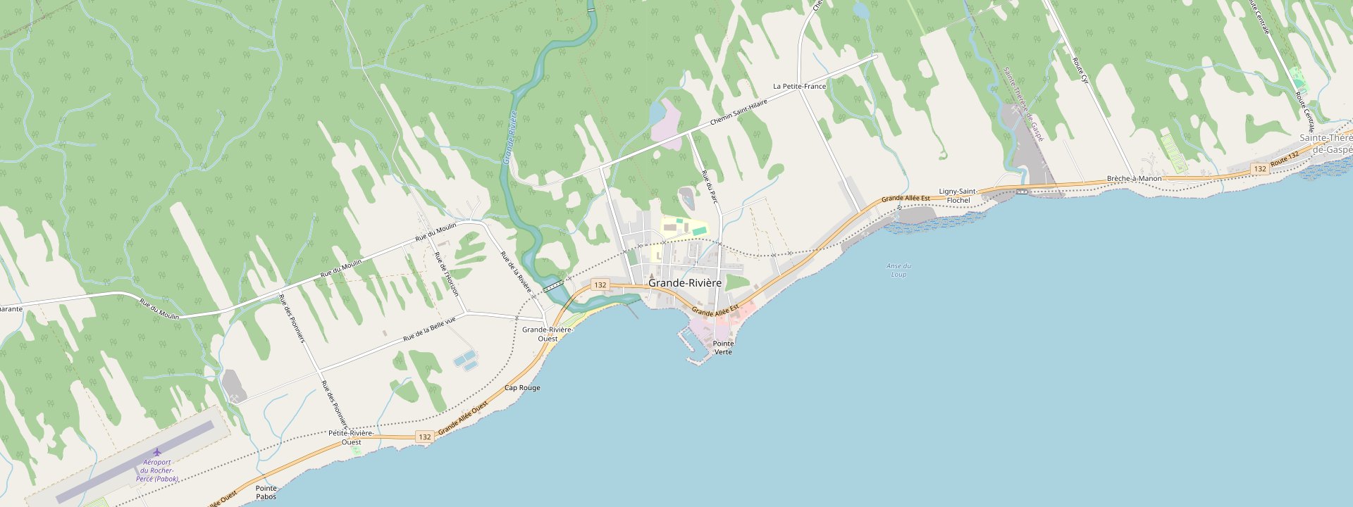 Plan des rues de Grande-Rivière