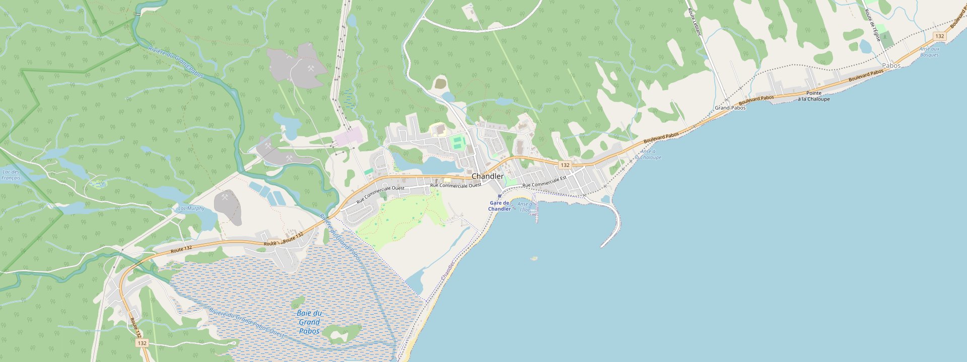 Plan des rues de Chandler