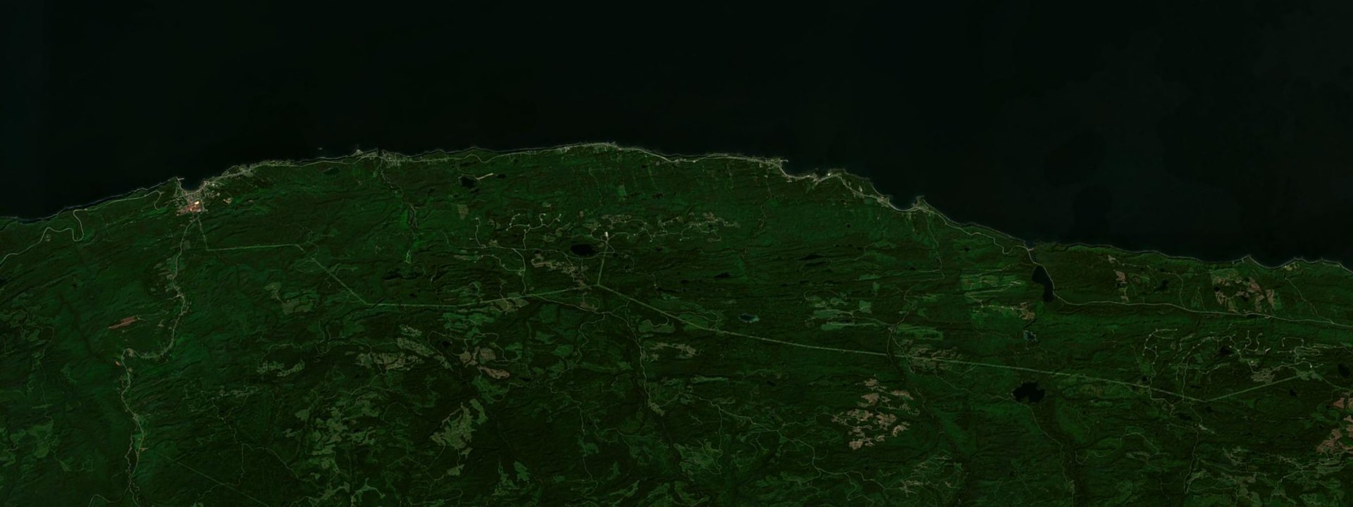 Vue satellite de Cloridorme
