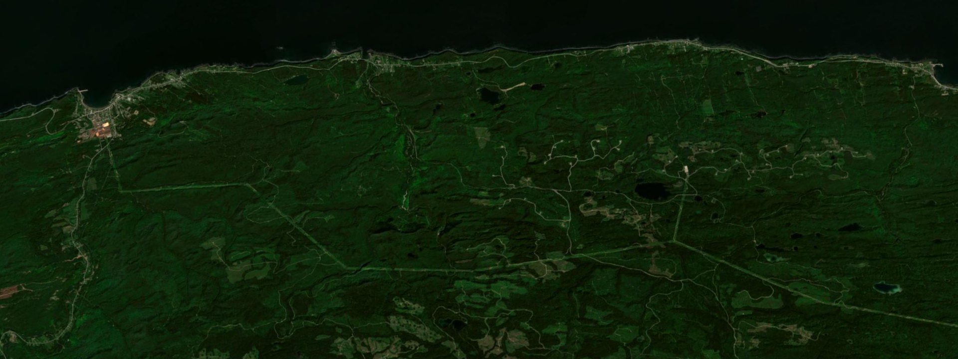 Vue satellite de Petite-Vallée