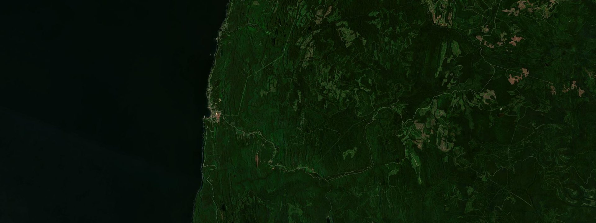 Vue satellite de Grande-Vallée