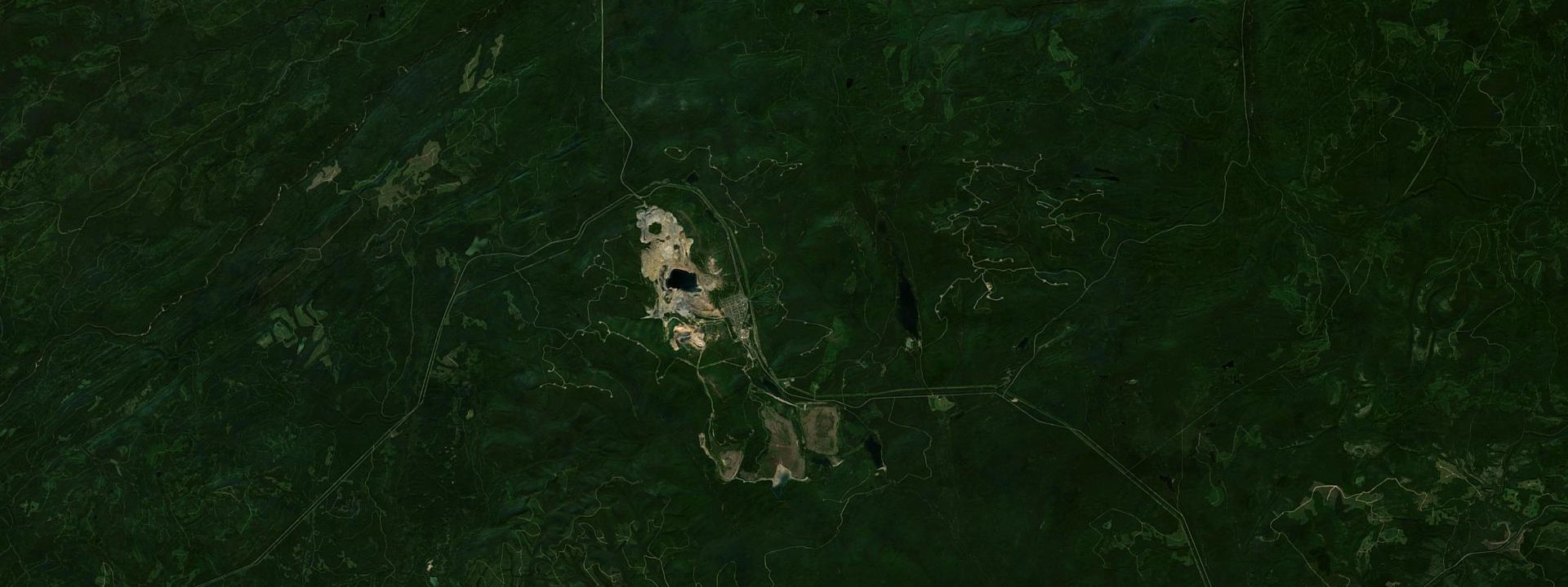 Vue satellite de Murdochville