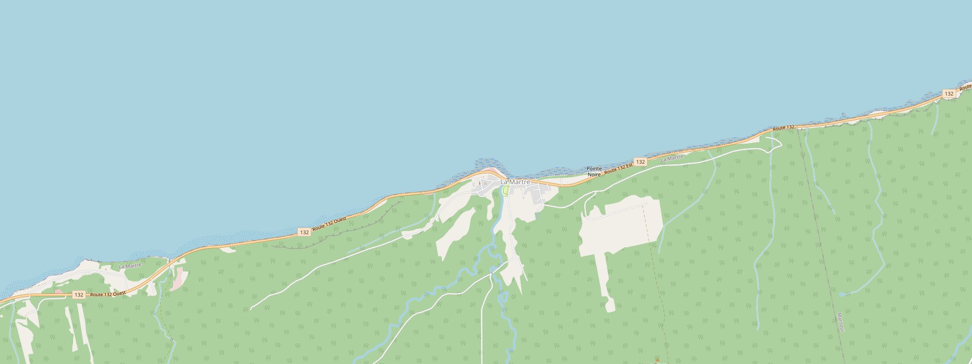 Plan des rues de La Martre