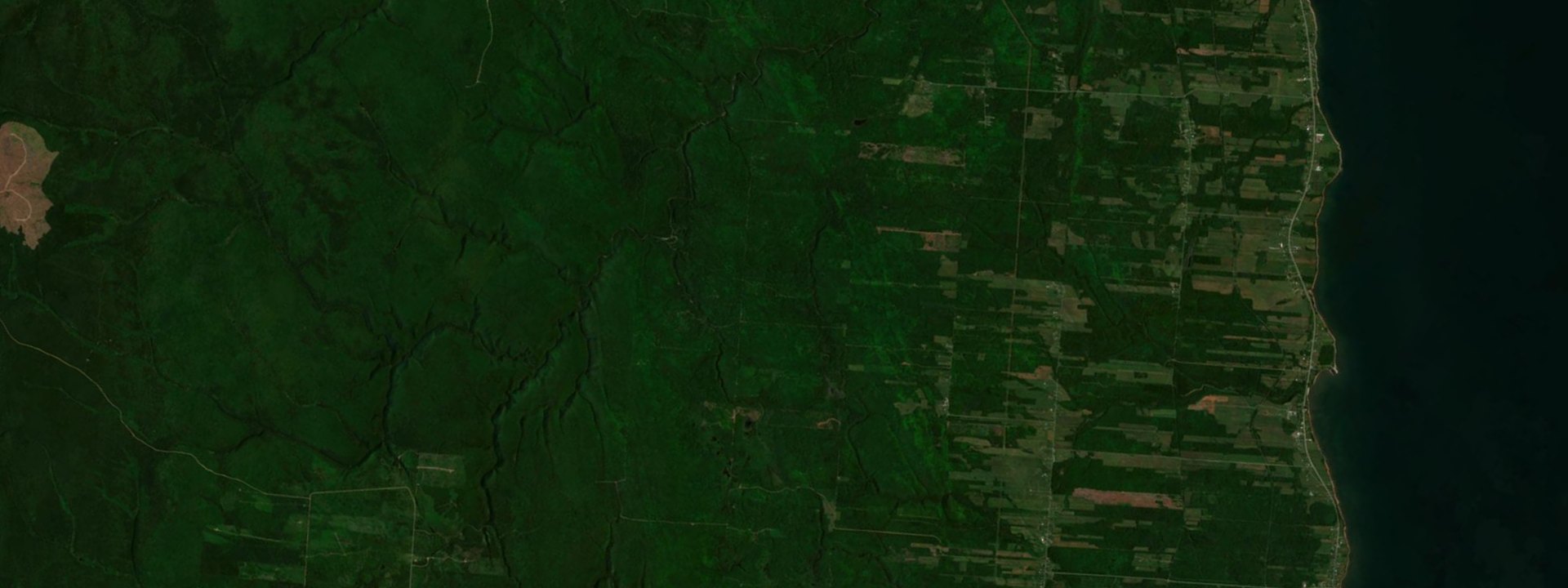Vue satellite de Shigawake