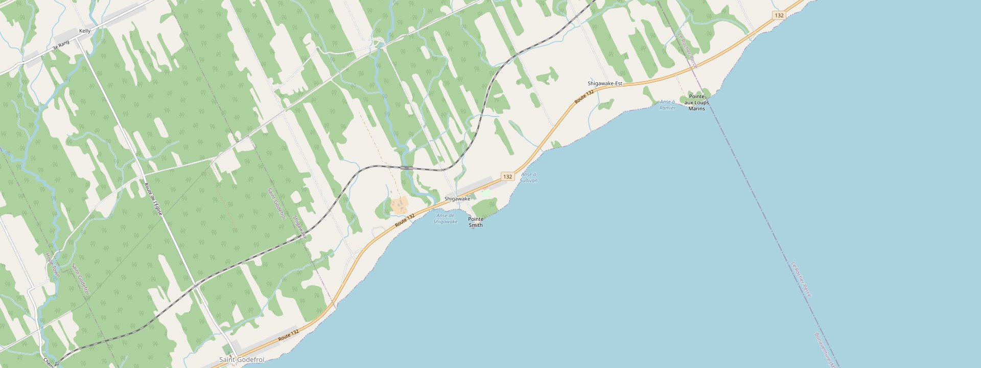 Plan des rues de Shigawake
