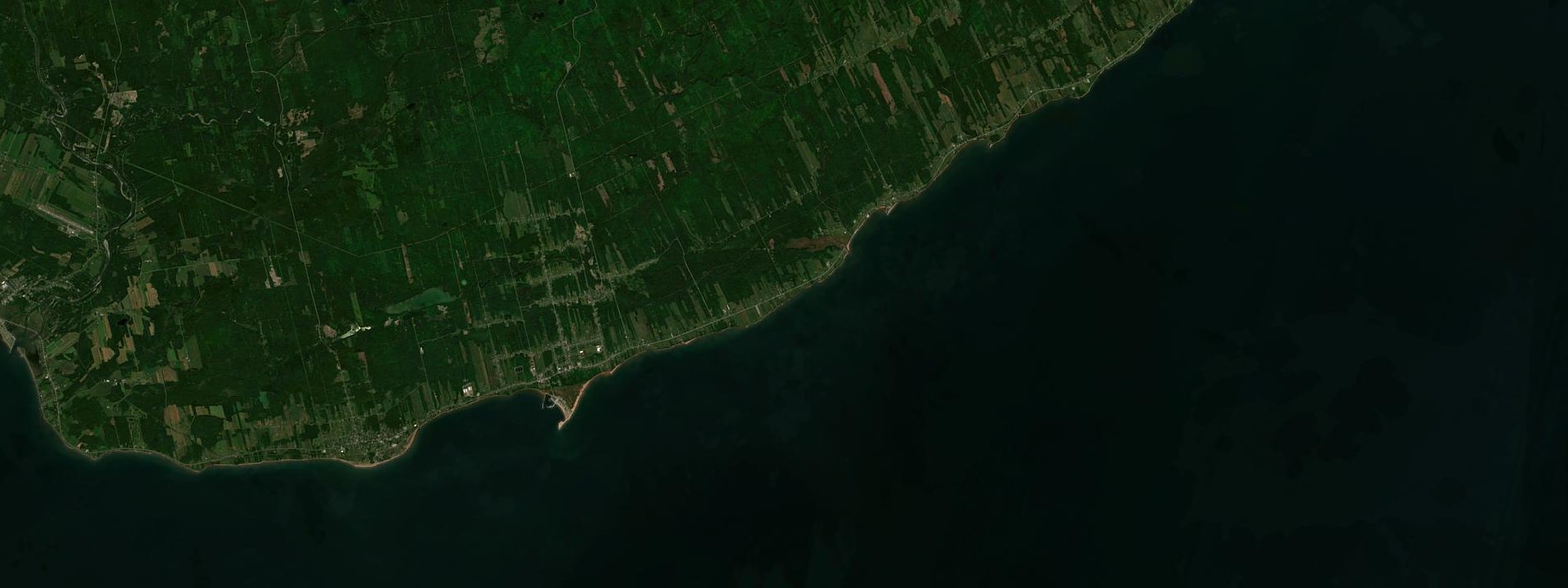 Vue satellite de Hope Town