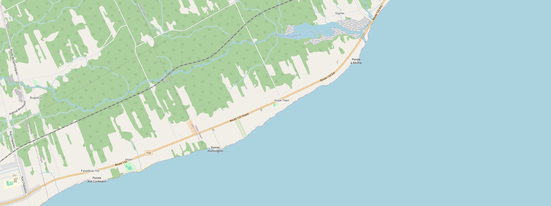 Plan des rues de Hope Town
