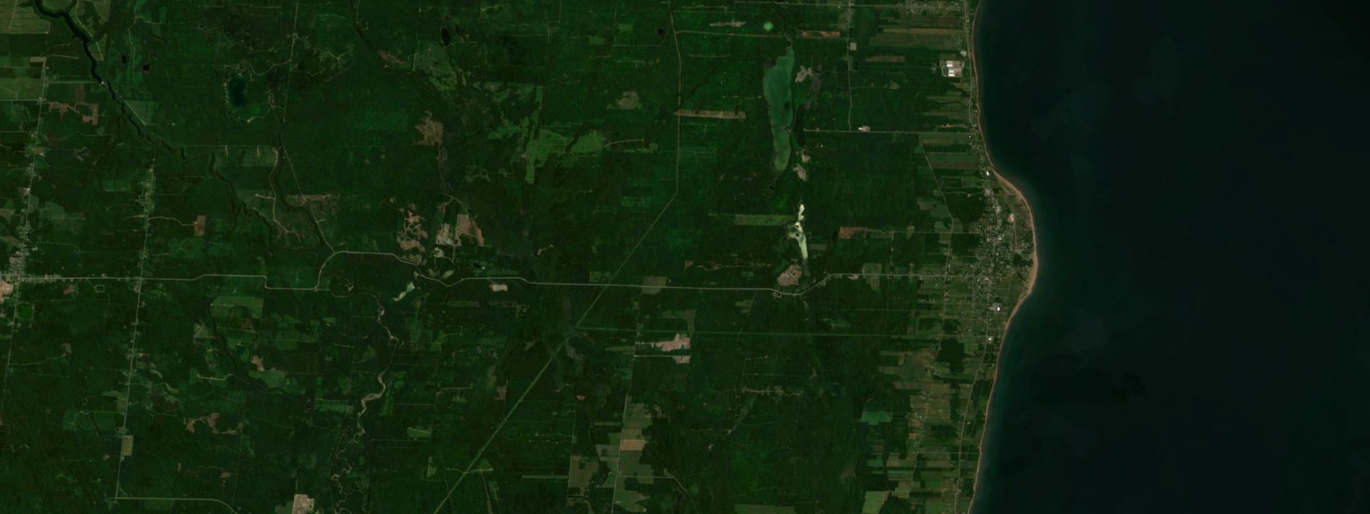 Vue satellite de New Carlisle