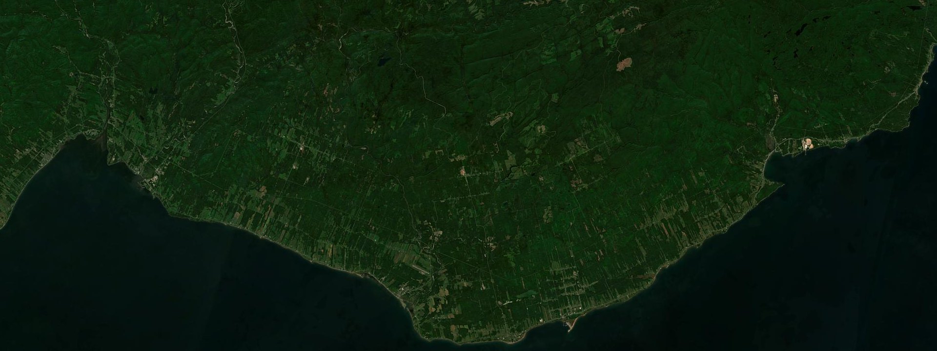 Vue satellite de Saint-Elzéar