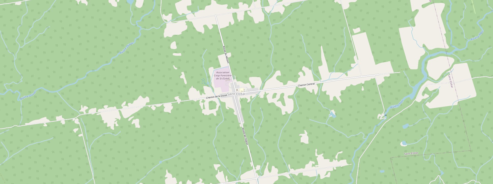 Plan des rues de Saint-Elzéar