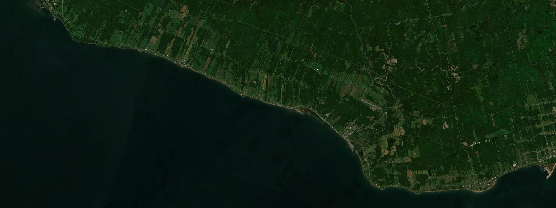 Vue satellite de Saint-Siméon