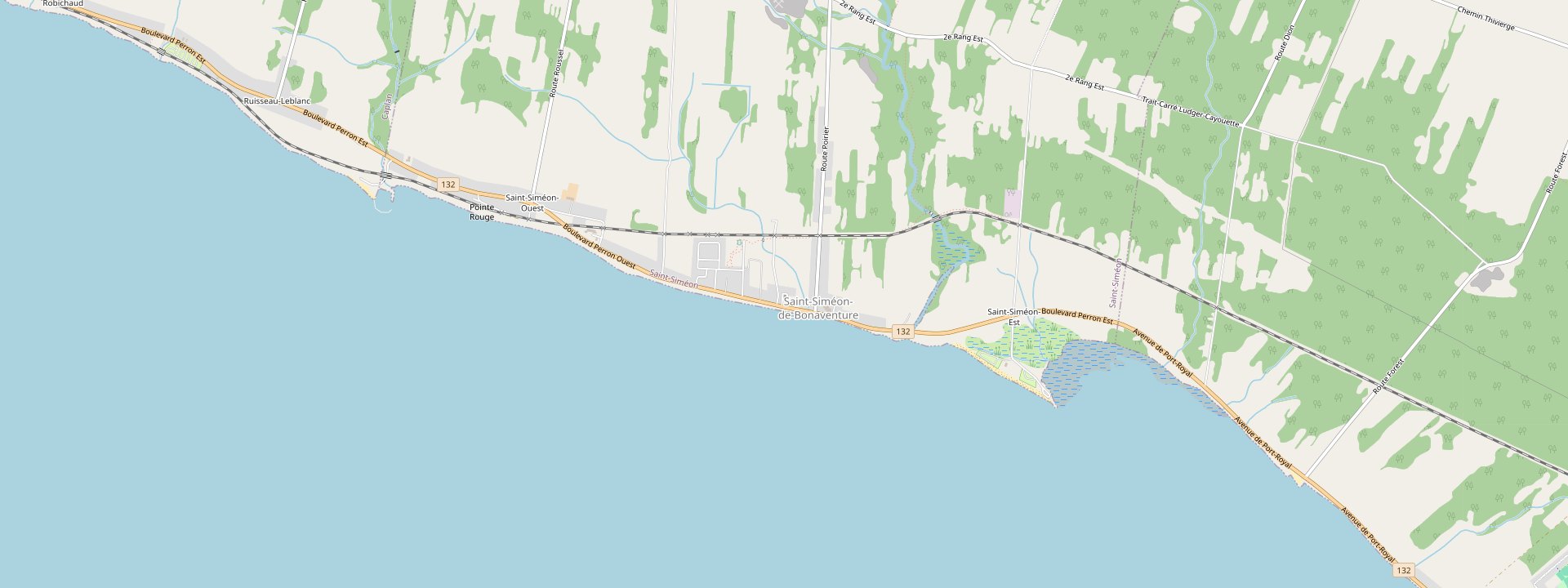 Plan des rues de Saint-Siméon