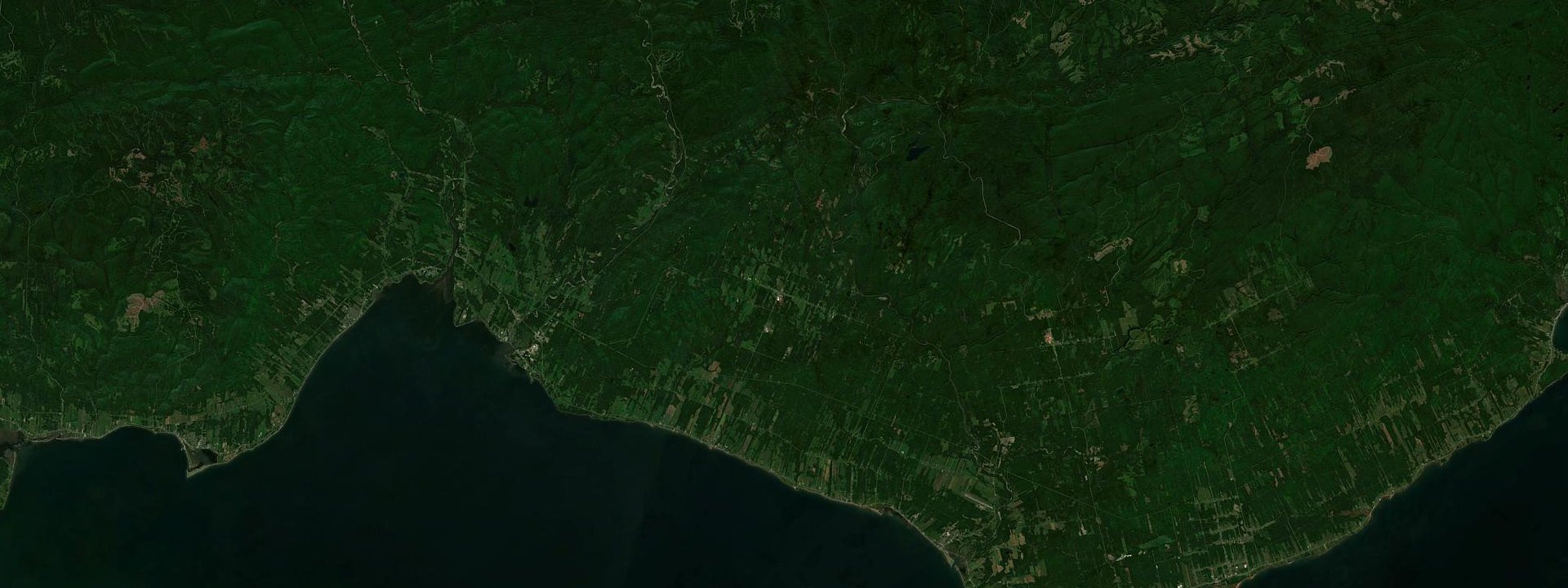 Vue satellite de Saint-Alphonse