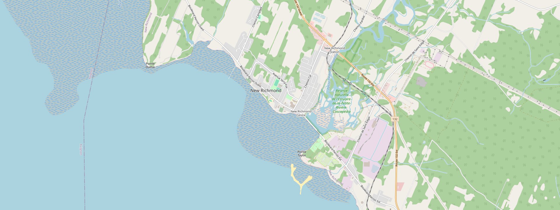 Plan des rues de New Richmond