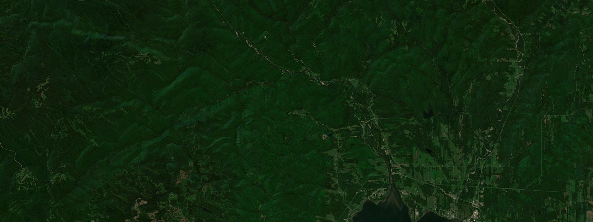 Vue satellite de Cascapédia--Saint-Jules