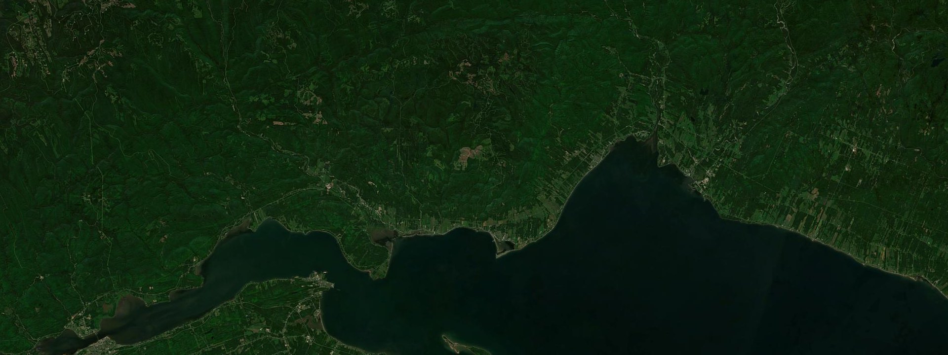 Vue satellite de Carleton-sur-Mer