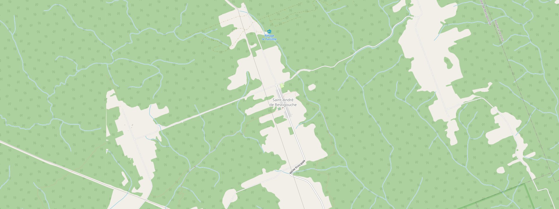 Plan des rues de Saint-André-de-Restigouche