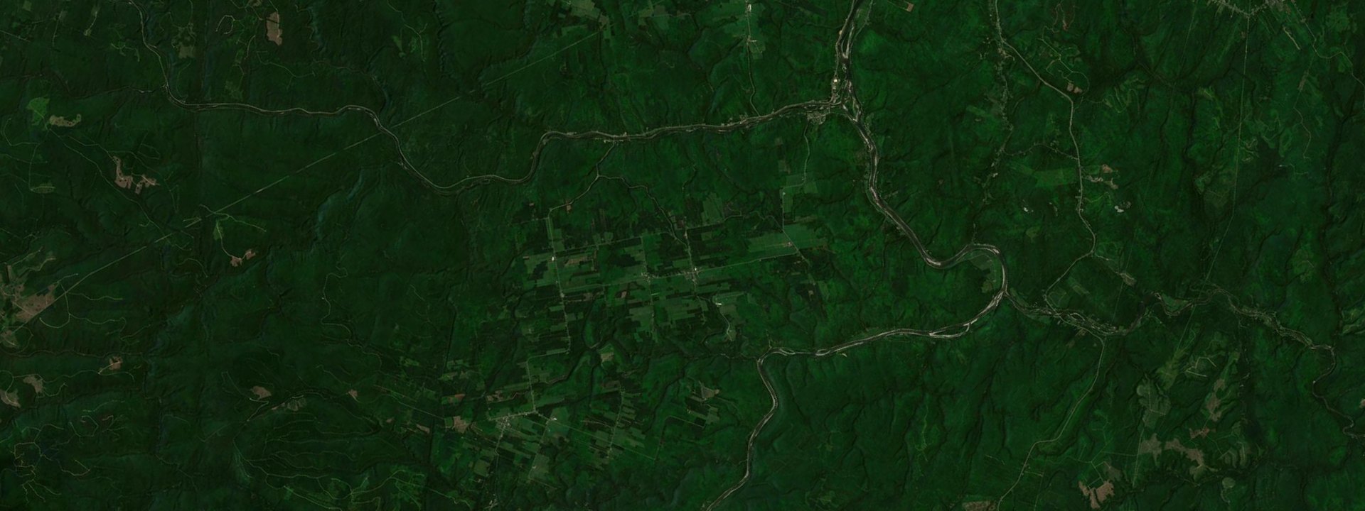 Vue satellite de Saint-Alexis-de-Matapédia