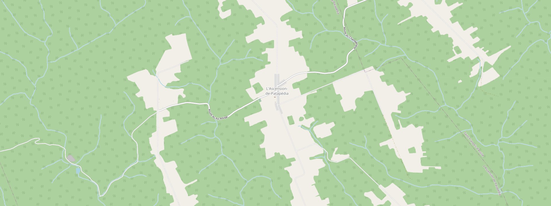Plan des rues de L'Ascension-de-Patapédia