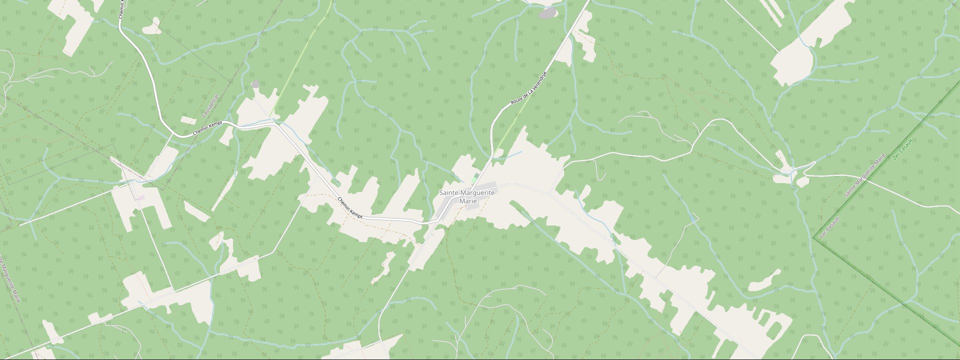 Plan des rues de Sainte-Marguerite-Marie