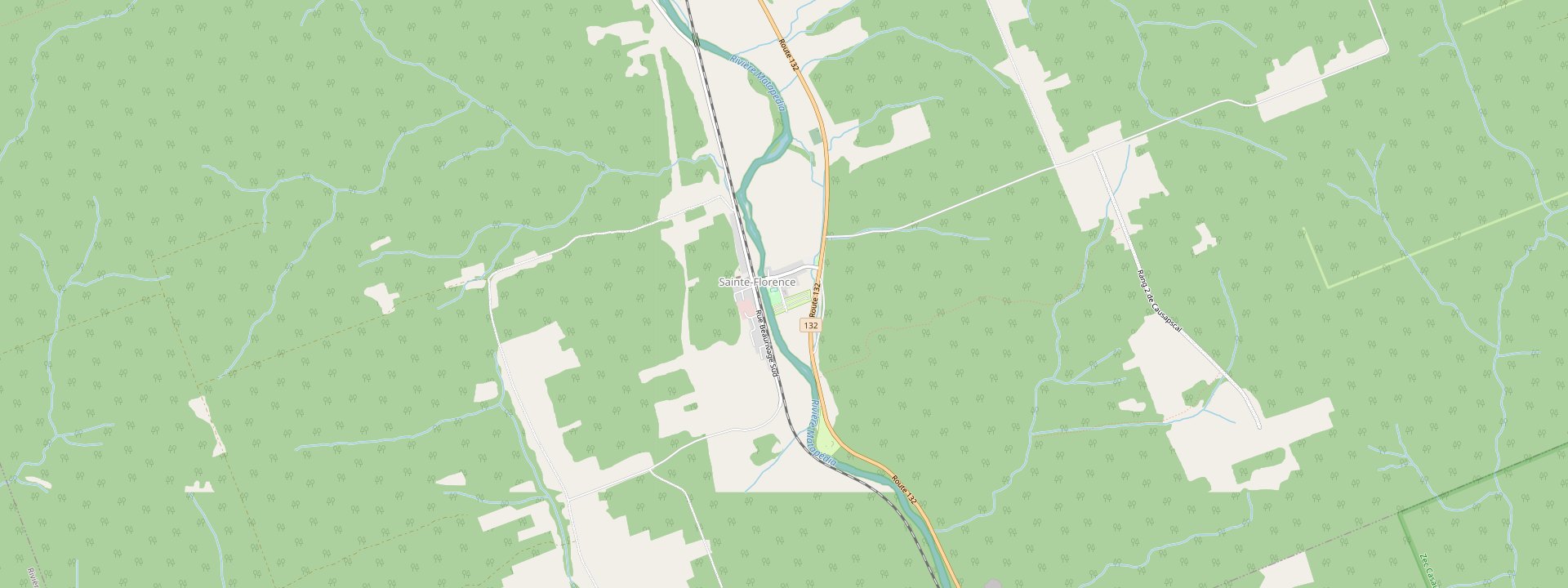Plan des rues de Sainte-Florence