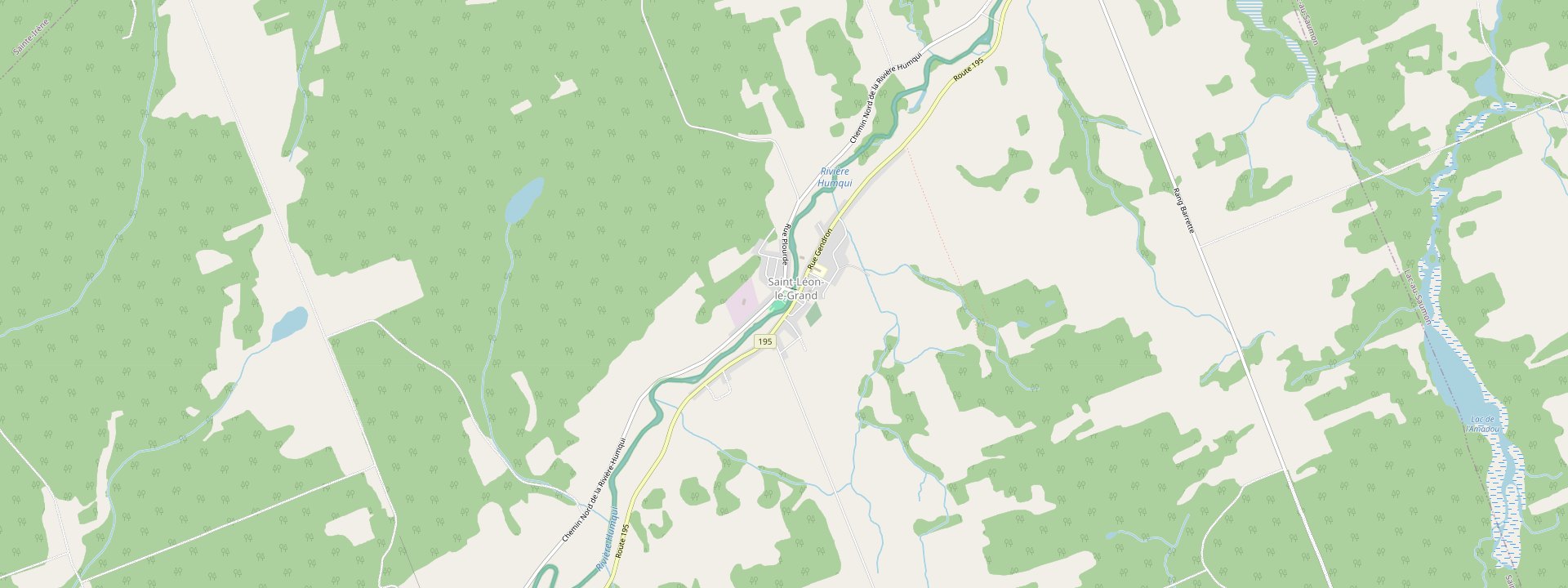 Plan des rues de Saint-Léon-le-Grand