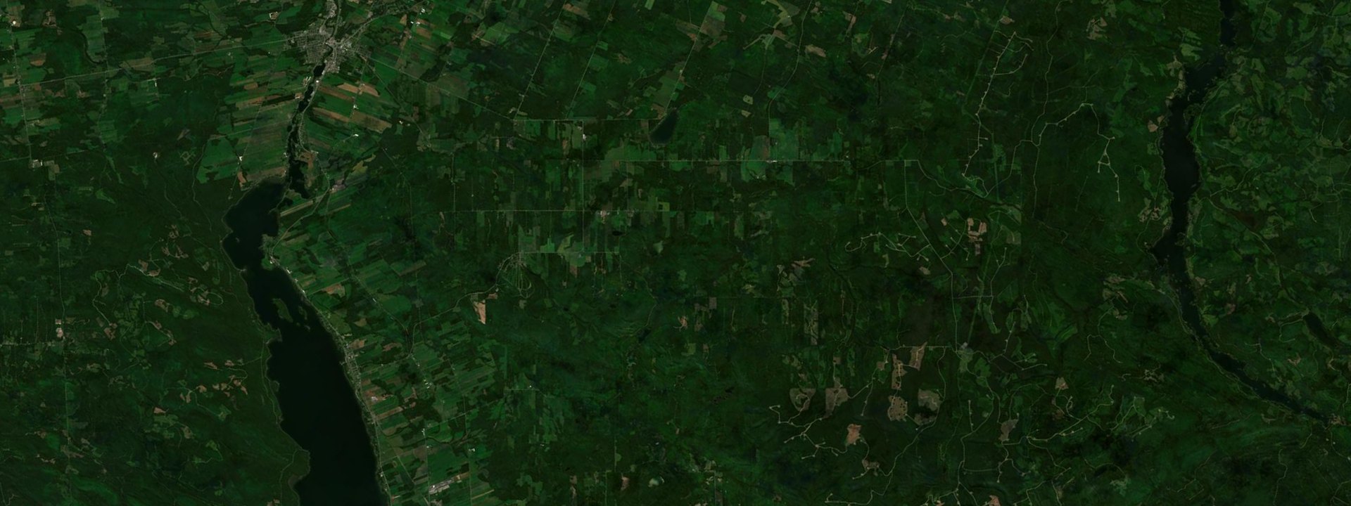 Vue satellite de Sainte-Irène