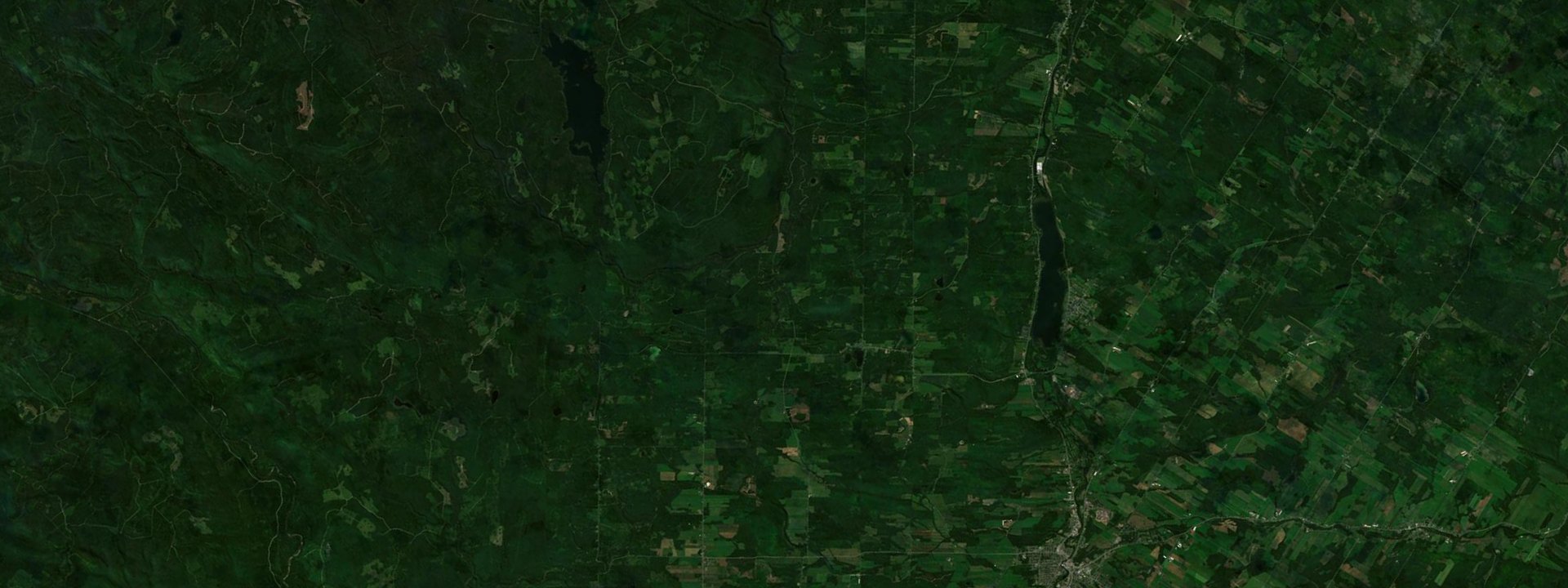 Vue satellite de Saint-Alexandre-des-Lacs