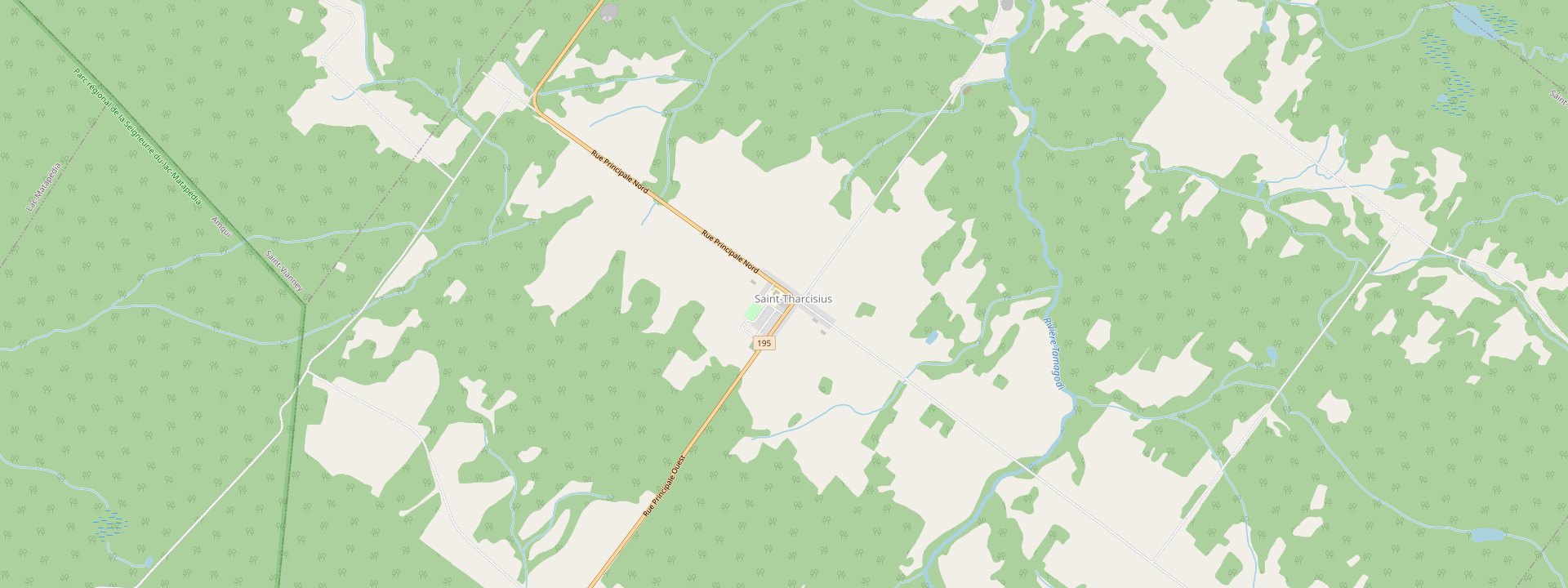 Plan des rues de Saint-Tharcisius