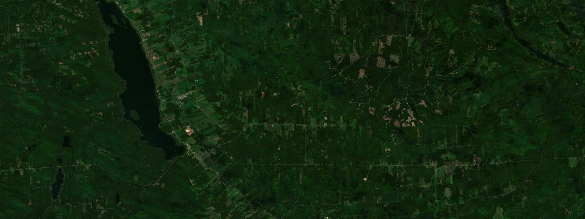 Vue satellite de Saint-Cléophas