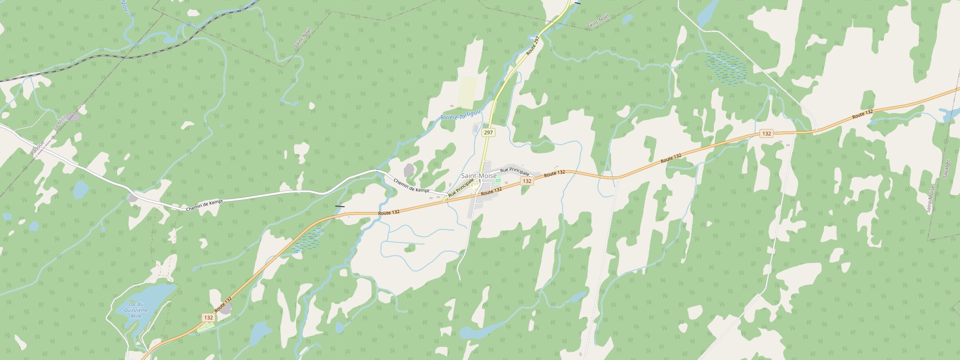 Plan des rues de Saint-Moïse