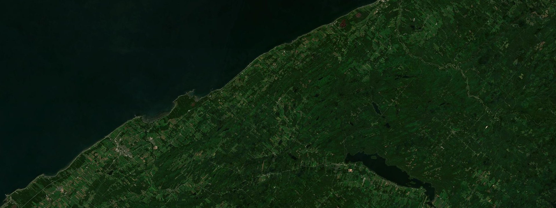 Vue satellite de Saint-Damase