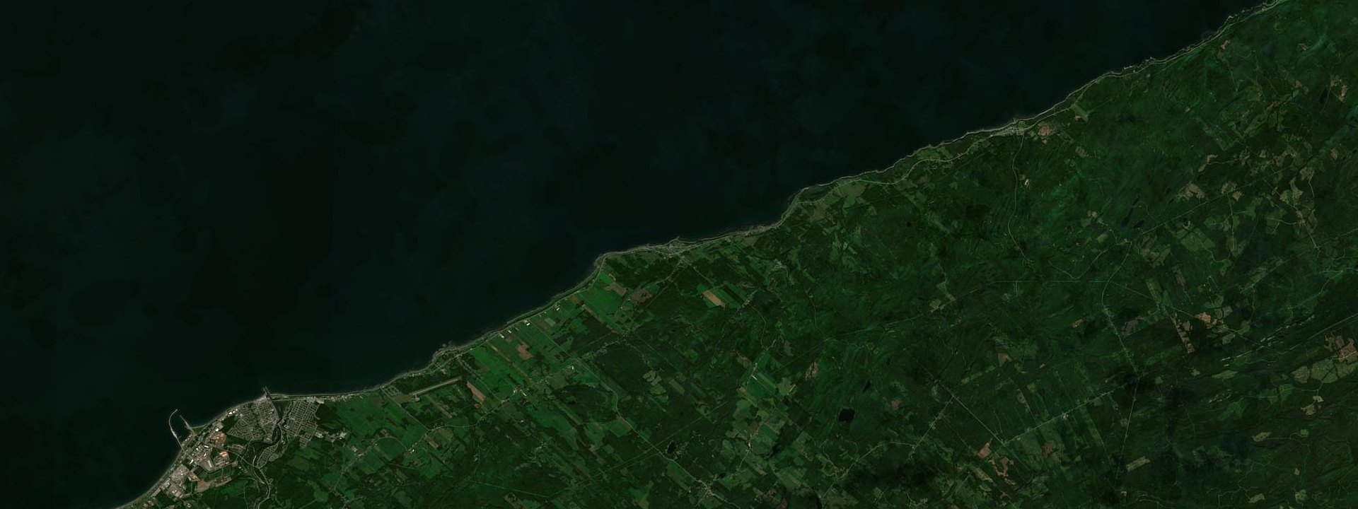 Vue satellite de Sainte-Félicité