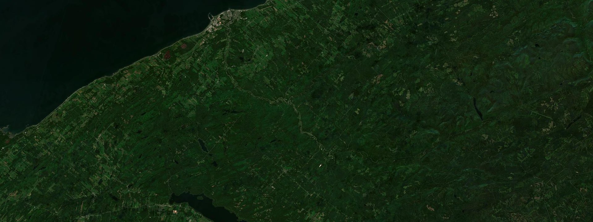 Vue satellite de Saint-René-de-Matane