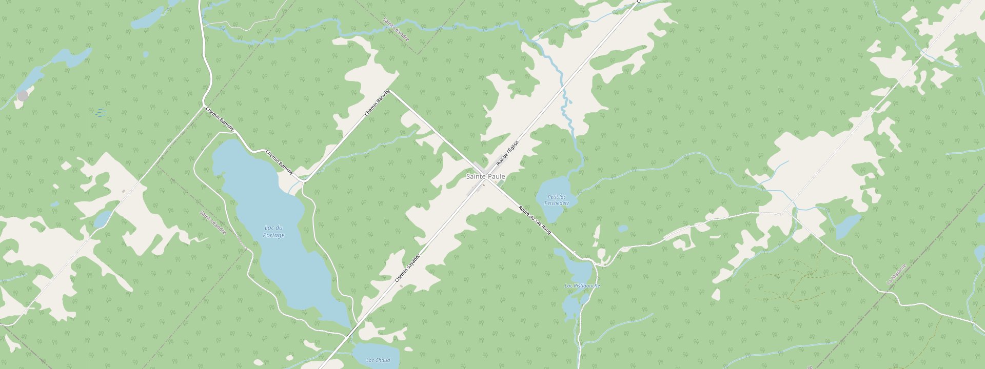 Plan des rues de Sainte-Paule
