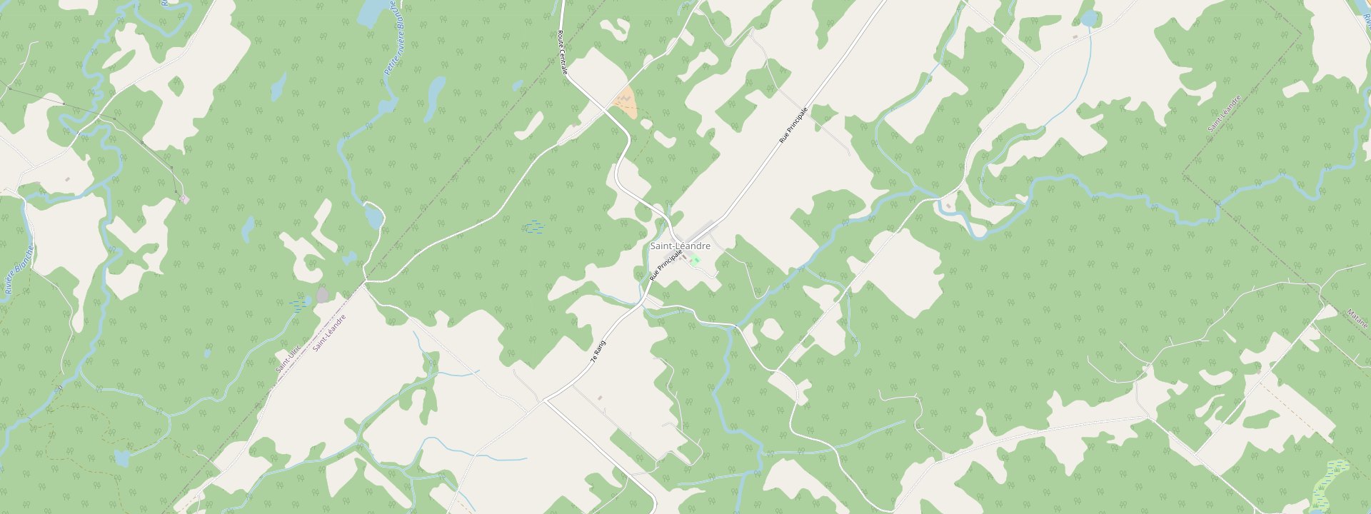 Plan des rues de Saint-Léandre
