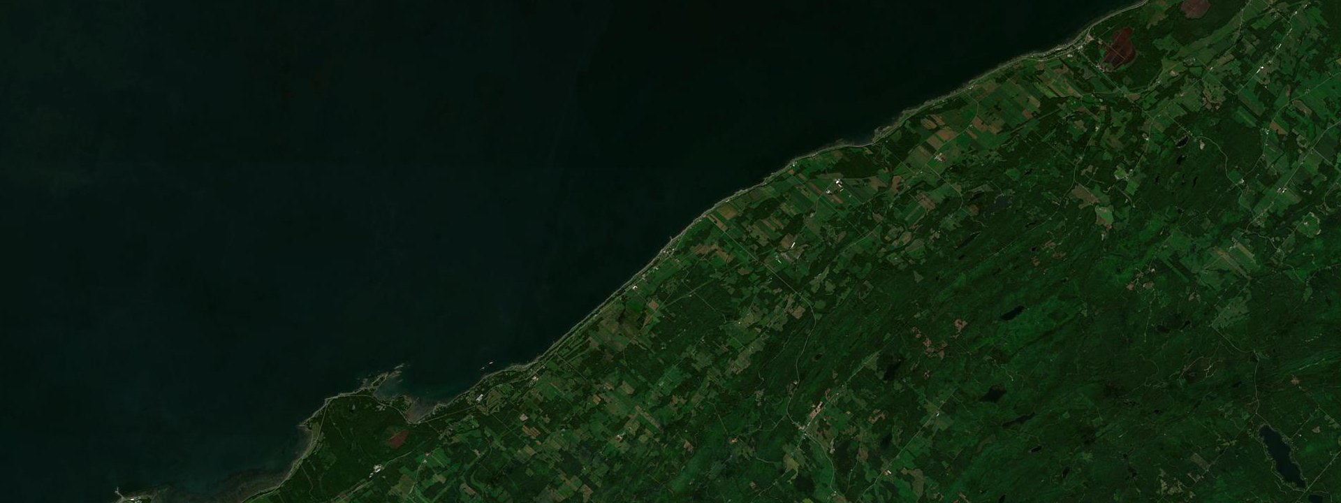 Vue satellite de Baie-des-Sables