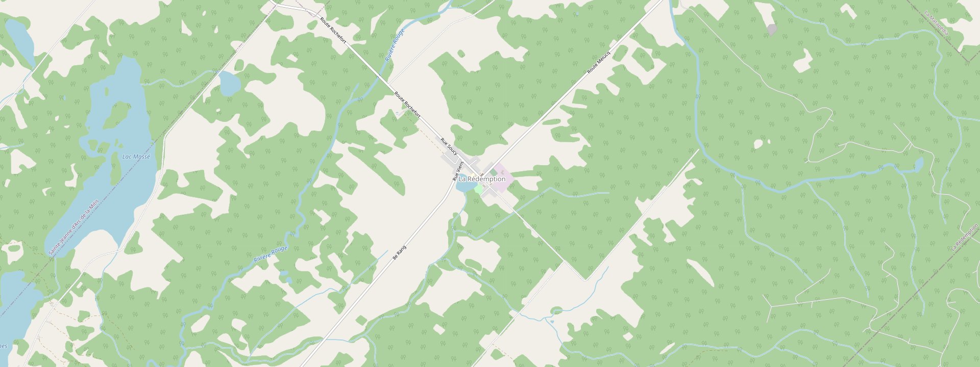 Plan des rues de La Rédemption