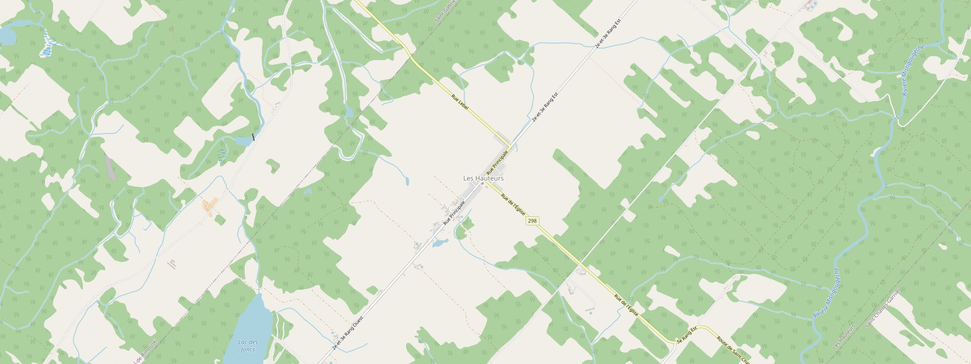 Plan des rues de Les Hauteurs