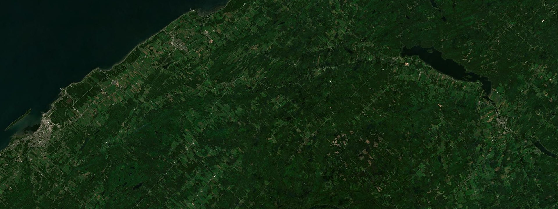 Vue satellite de Sainte-Jeanne-d'Arc