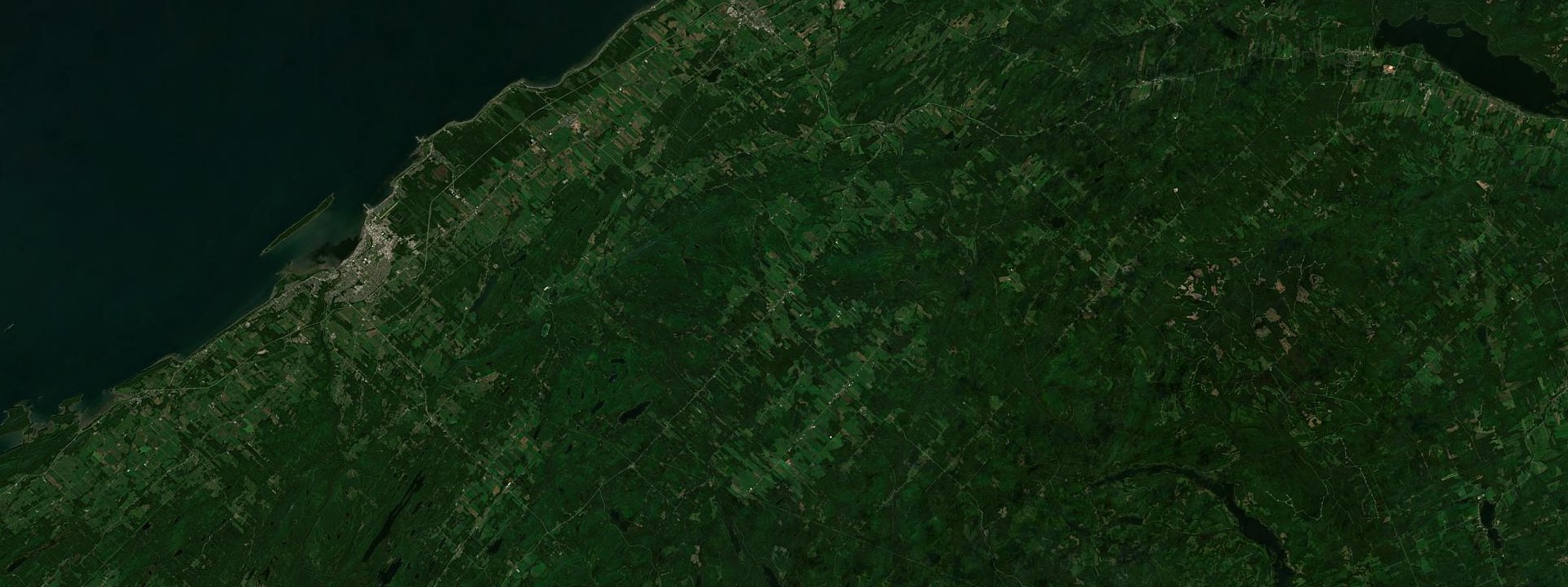 Vue satellite de Saint-Gabriel-de-Rimouski