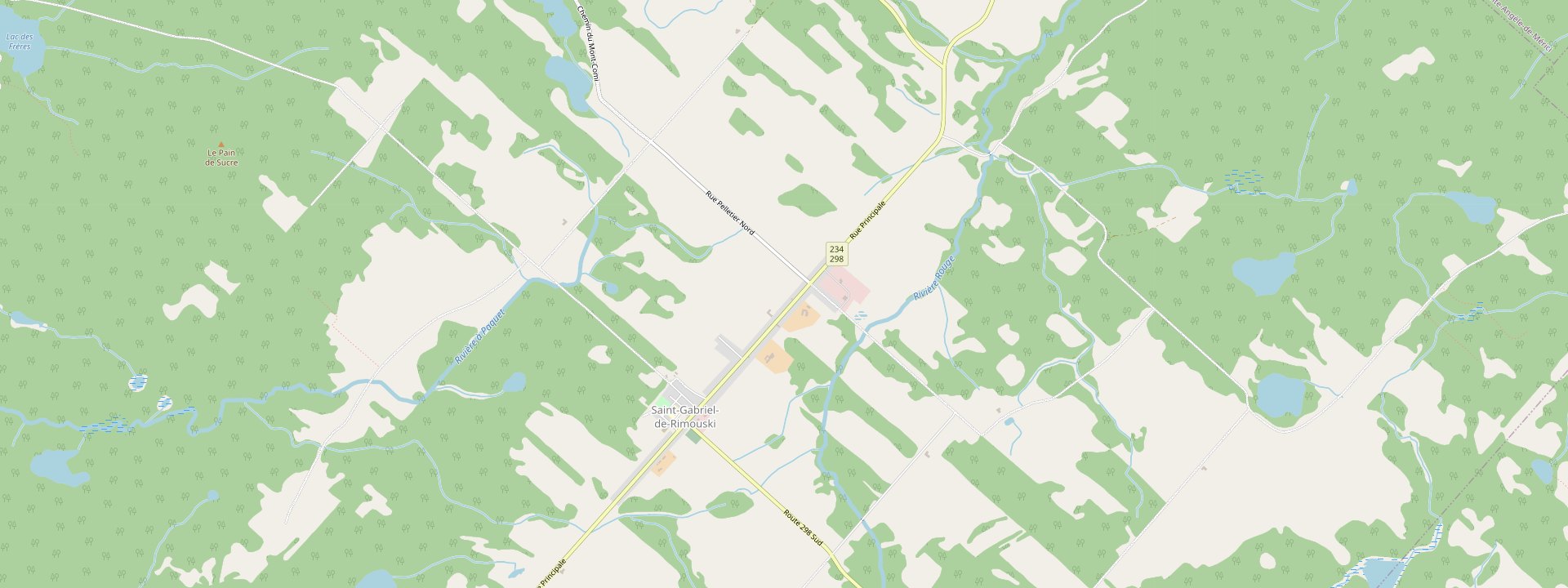 Plan des rues de Saint-Gabriel-de-Rimouski