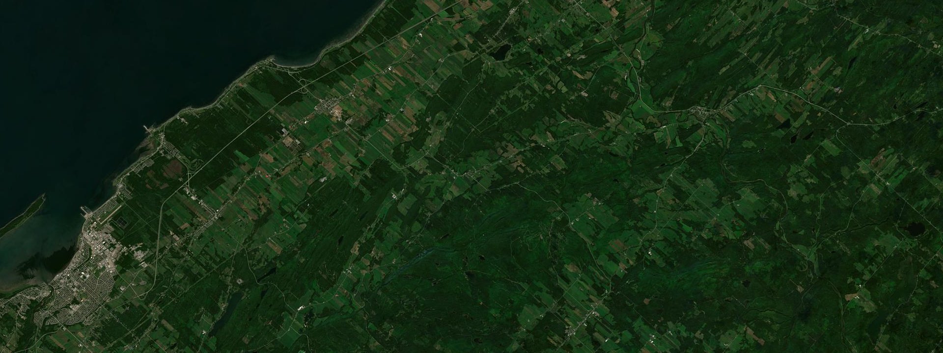 Vue satellite de Saint-Donat