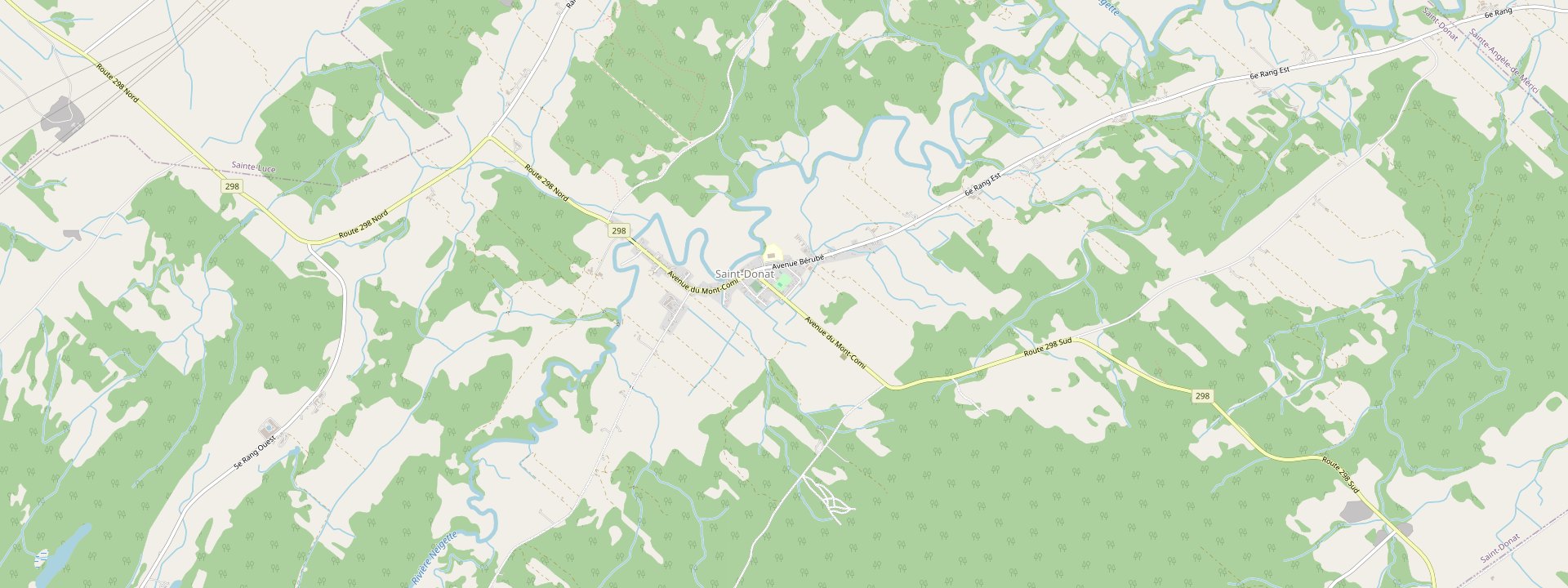 Plan des rues de Saint-Donat