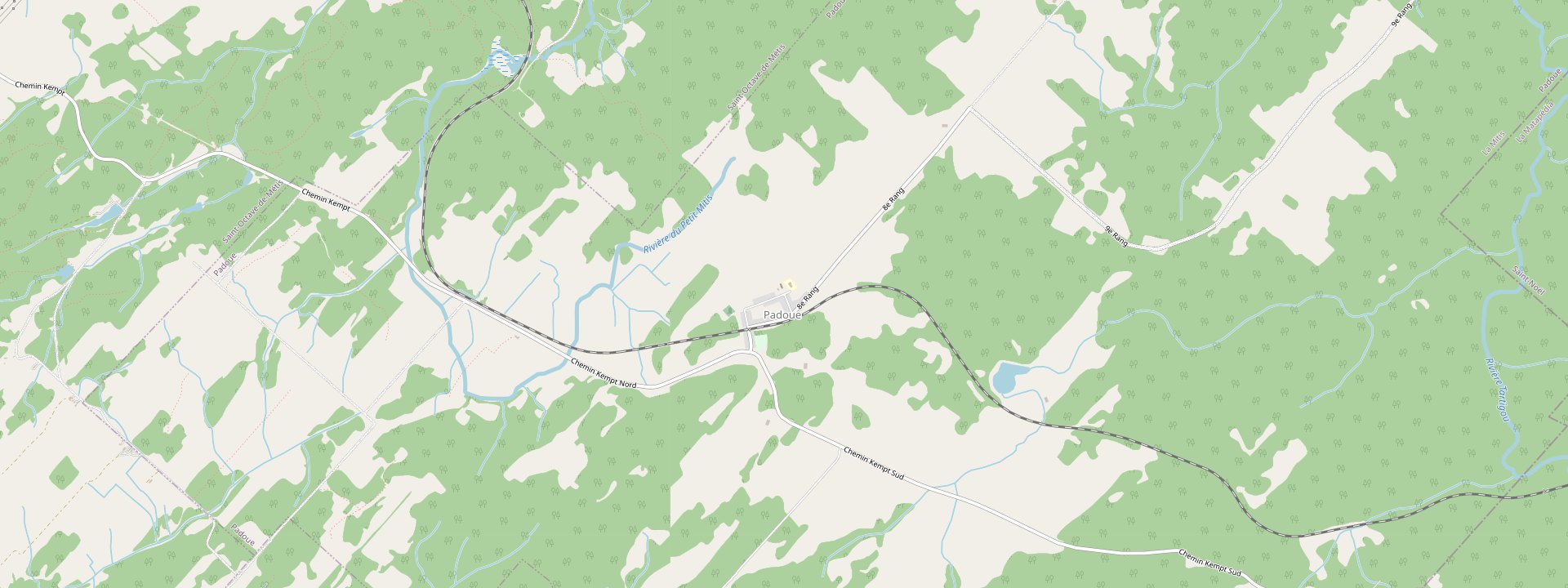 Plan des rues de Padoue