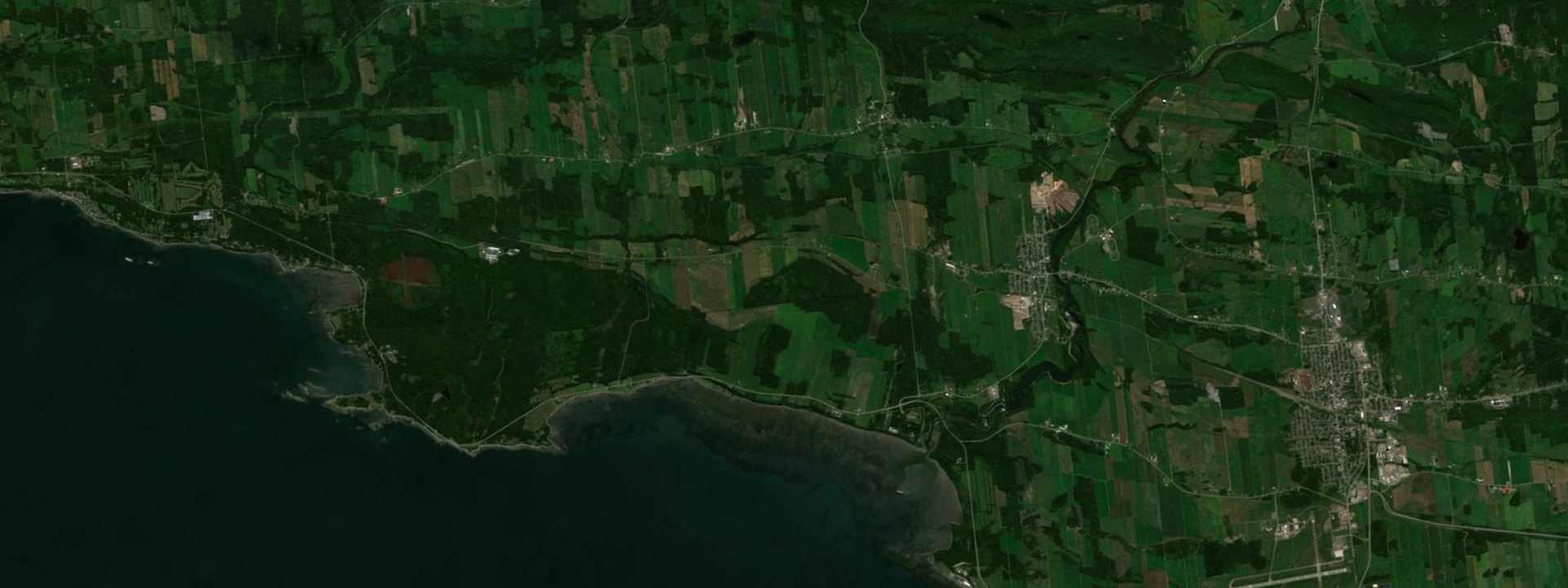 Vue satellite de Grand-Métis