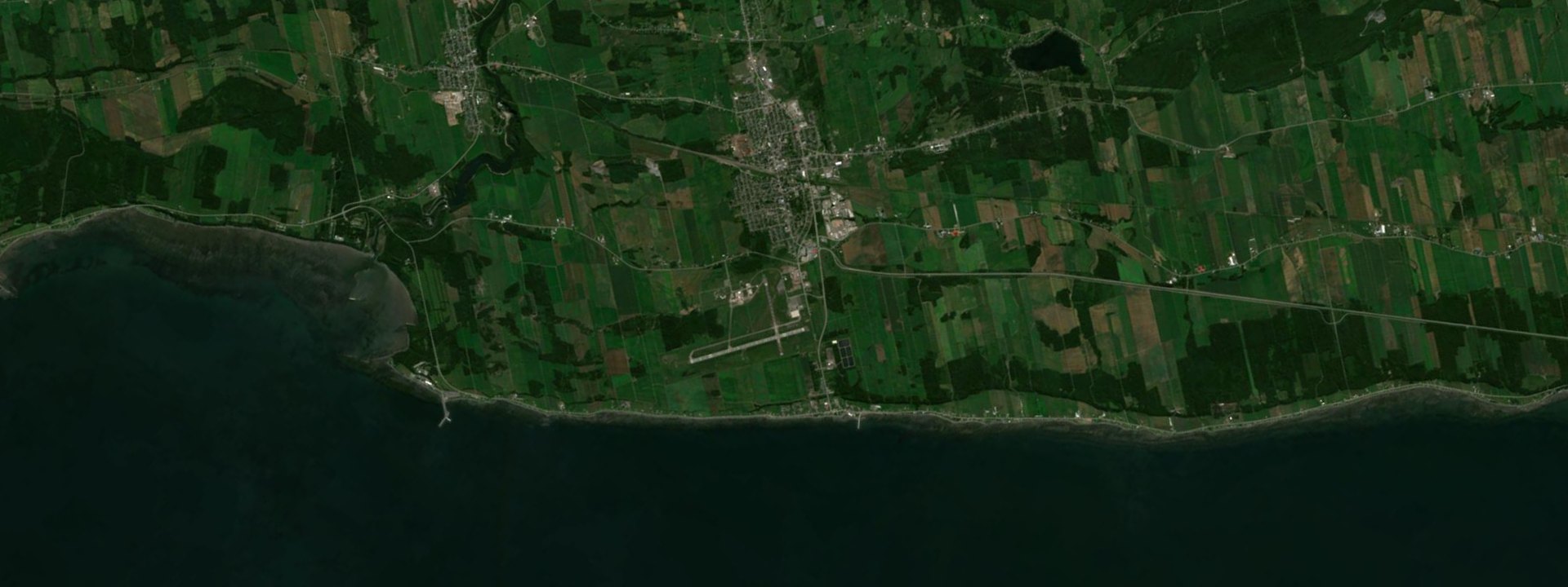 Vue satellite de Sainte-Flavie
