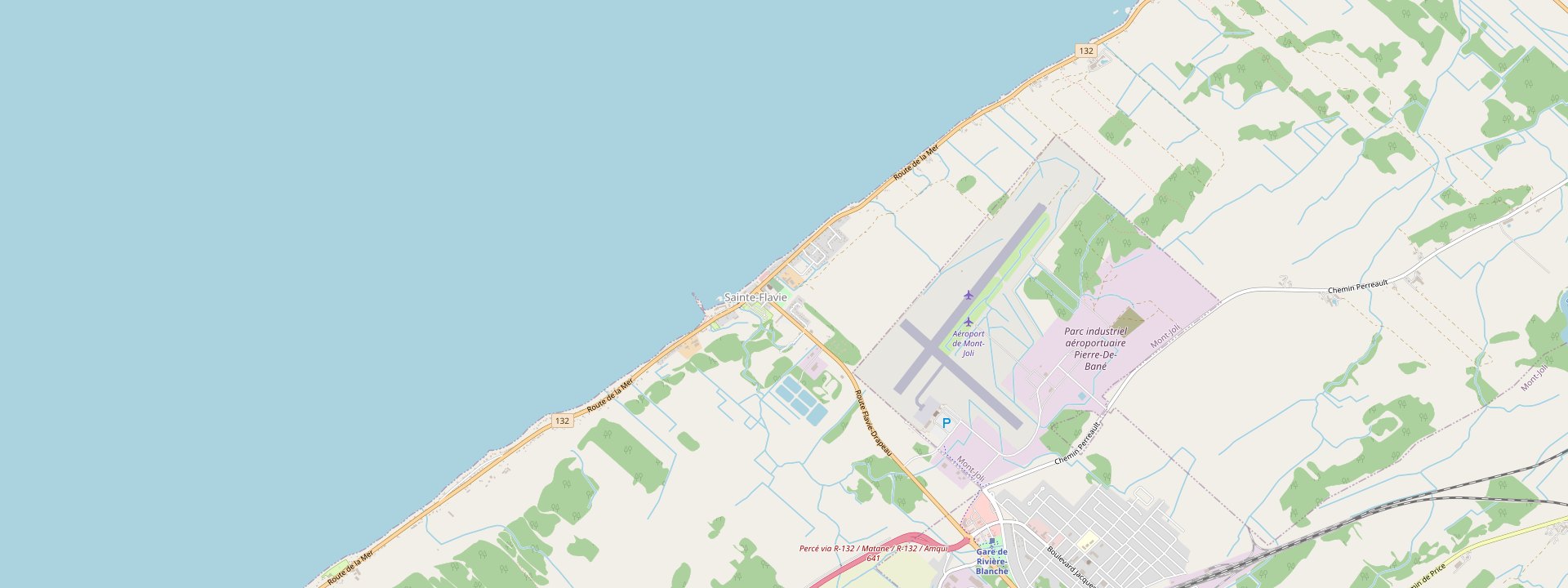 Plan des rues de Sainte-Flavie
